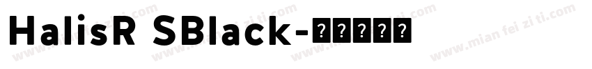HalisR SBlack字体转换